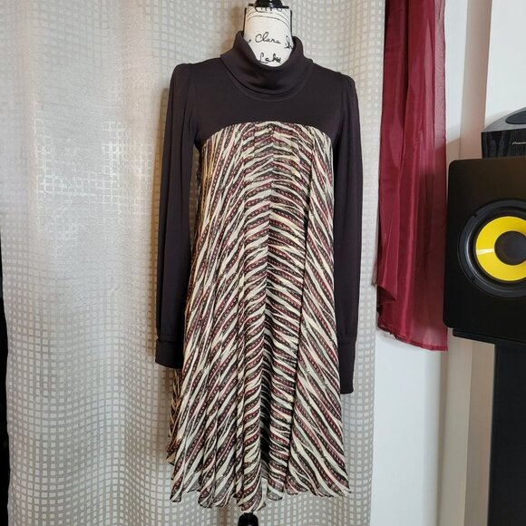 NWT Diane Von Furstenberg Silk & Wool Ailis dress - Size 8 - Picture 9 of 9